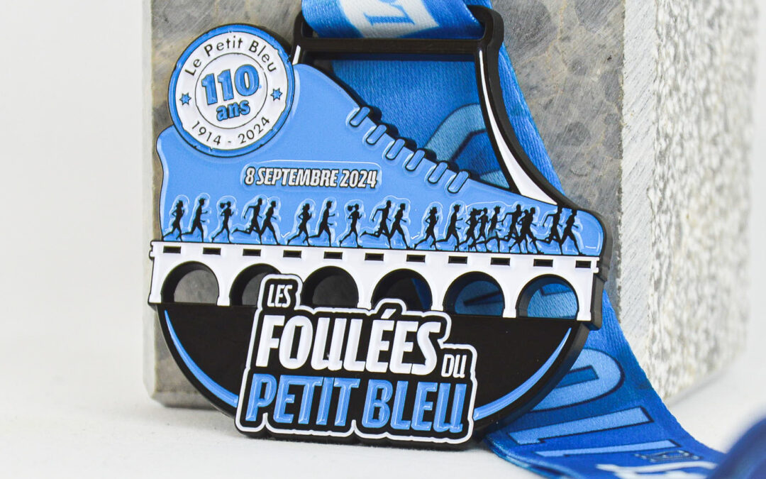 Médaille Finisher Les Foulées du Petit Bleu 2024