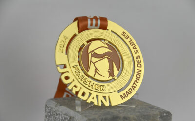 Médaille half Marathon des Sables Jordanie