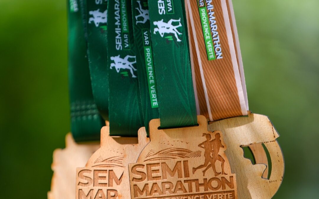 Médaille Finisher Semi-Marathon Var Provence Verte