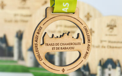 Médaille Finisher Trails Chamerolles et Rabajou